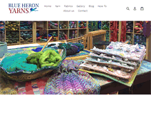 Tablet Screenshot of blueheronyarns.com